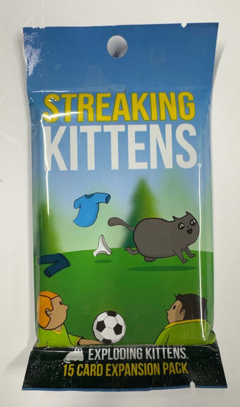 Exploding Kittens Streaking Kittens 15-Card Second Expansion Pack